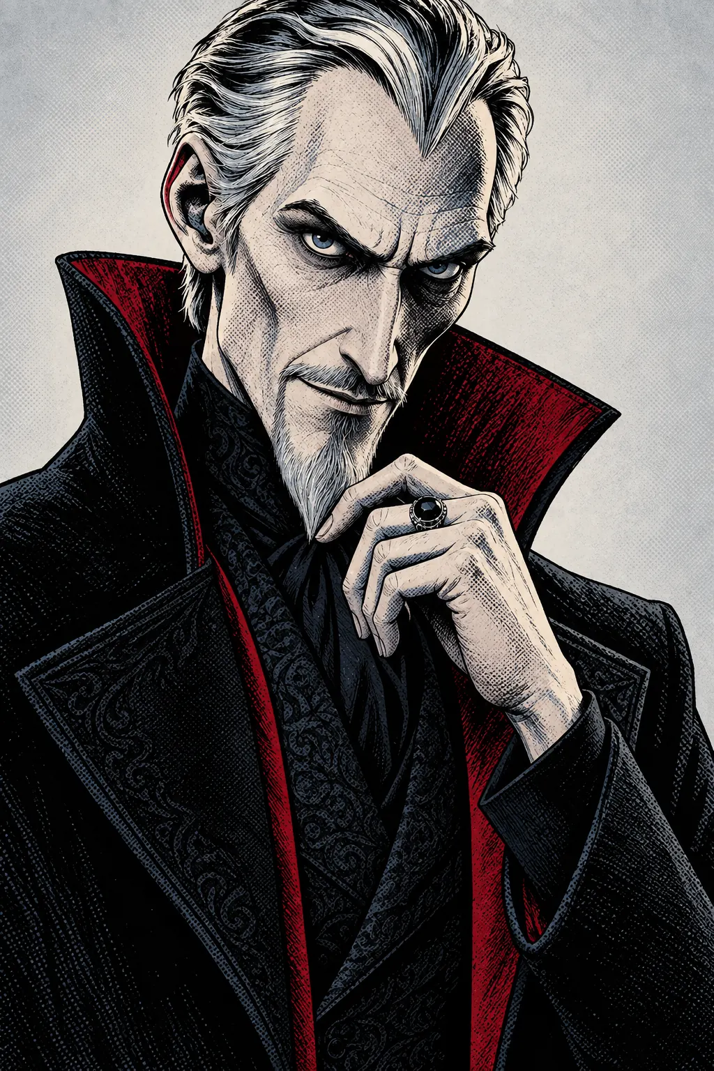 Silas Grieve in the Graphic-novel ink Look