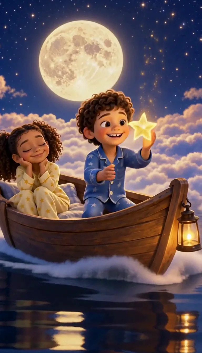 The Moon Boat (bedtime story): Goodnight, star