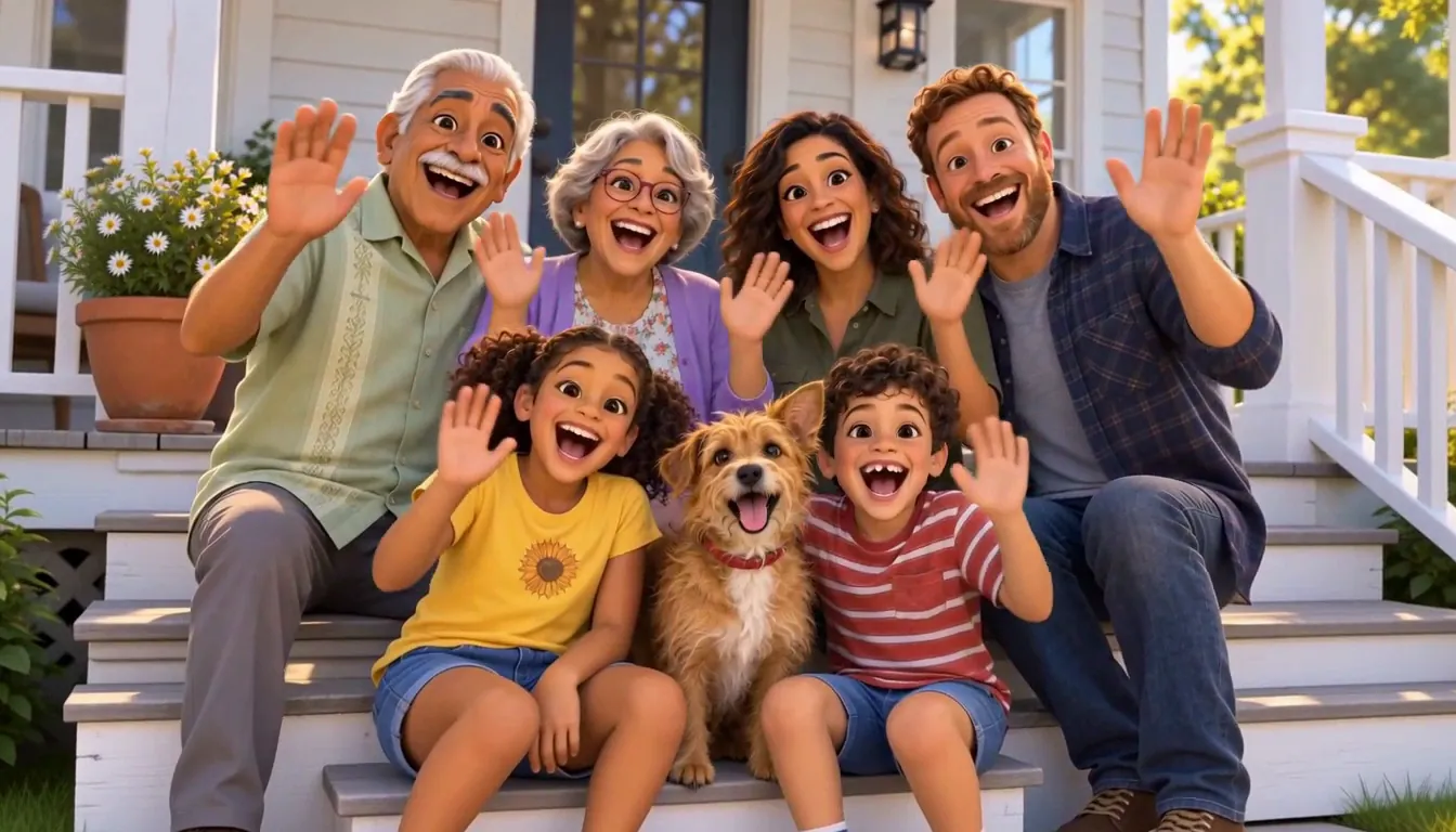 Your Family, Cast: Porch wave (animated)