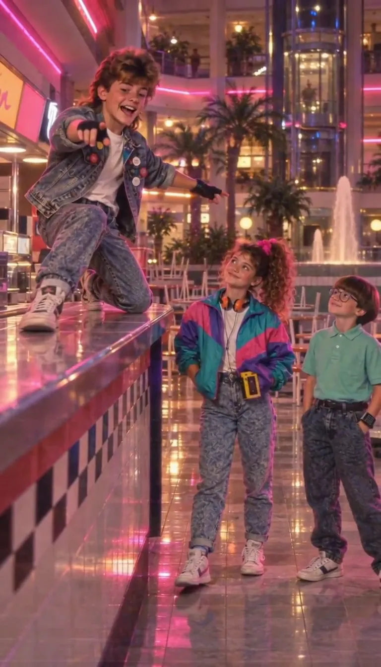 Neon Mall '86: "We have till nine"