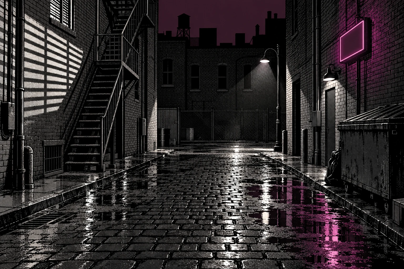 A finished World set in a graphic-novel look — the kind of place a series returns to all season.