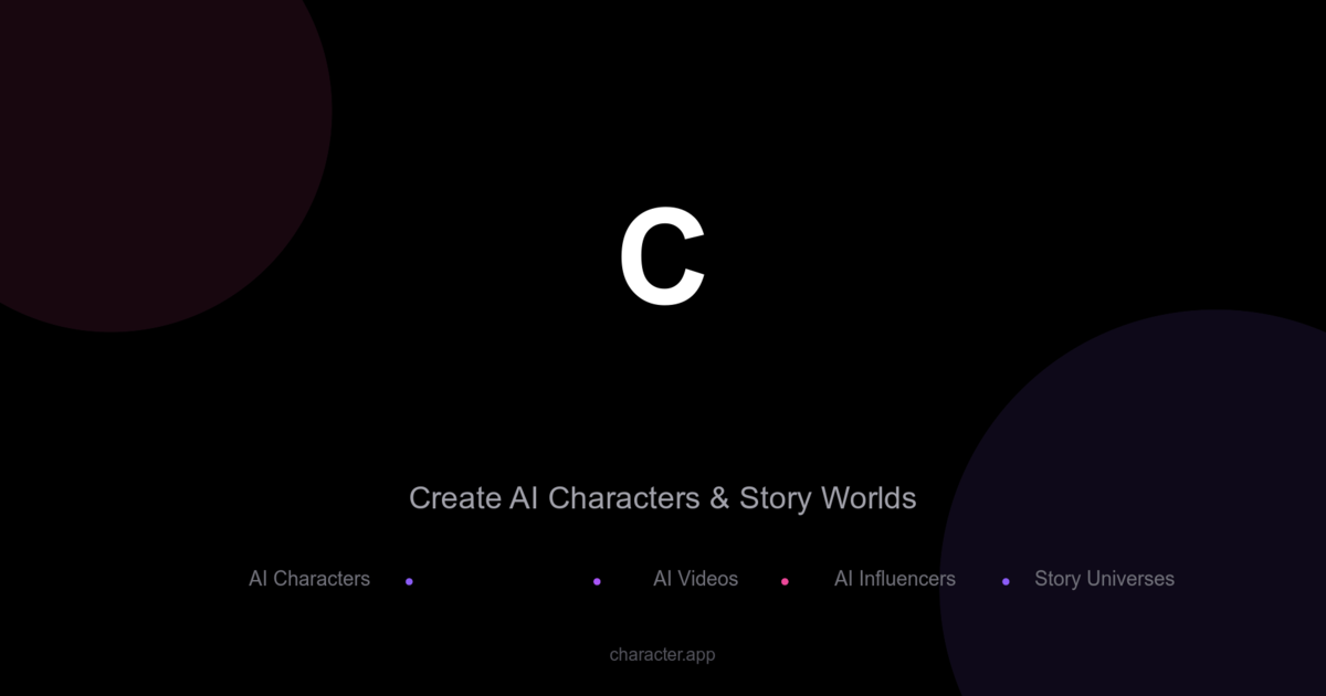 Character App — AI Character Creator for Video & Stories